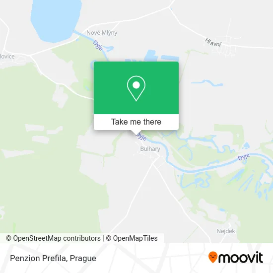 Карта Penzion Prefila