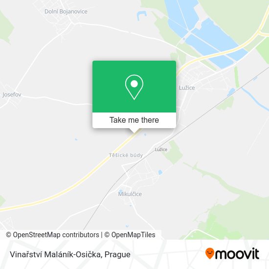 Vinařství Maláník-Osička map