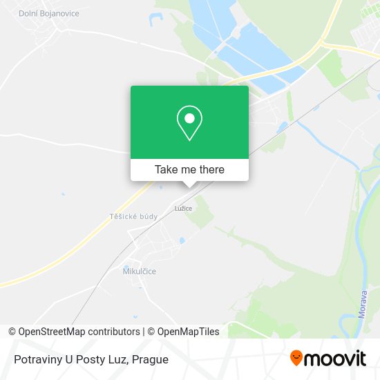 Карта Potraviny U Posty Luz