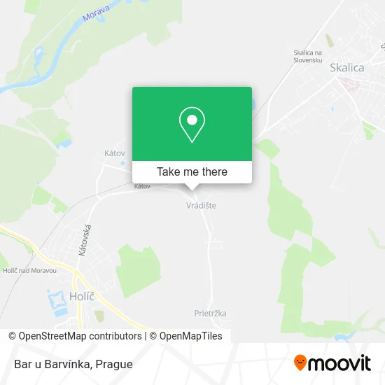 Карта Bar u Barvínka