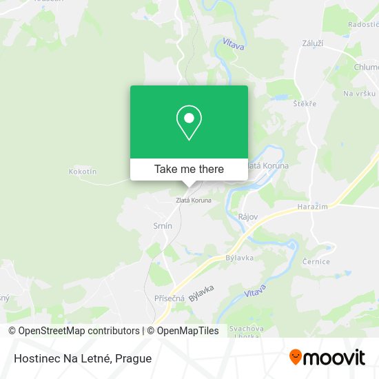 Карта Hostinec Na Letné