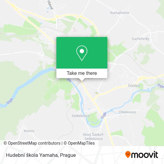 Hudební škola Yamaha map