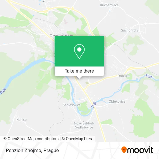 Карта Penzion Znojmo