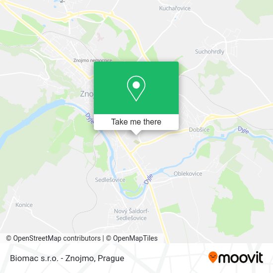 Карта Biomac s.r.o. - Znojmo