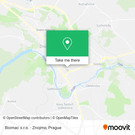 Карта Biomac s.r.o. - Znojmo