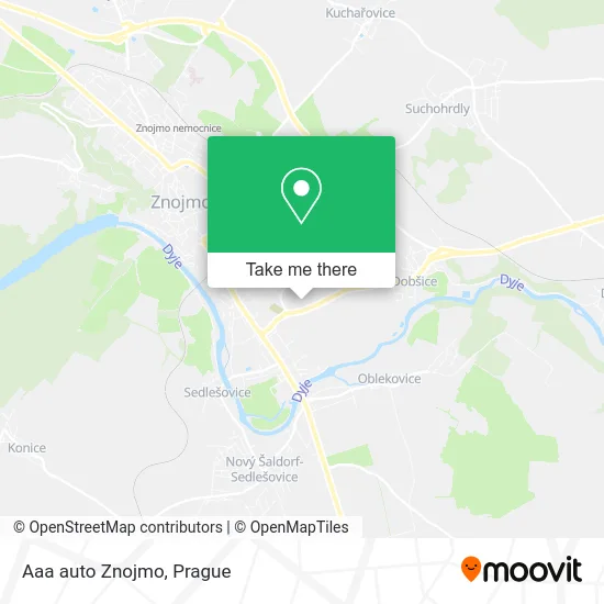 Карта Aaa auto Znojmo