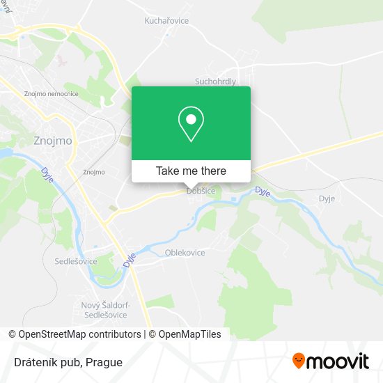 Dráteník pub map