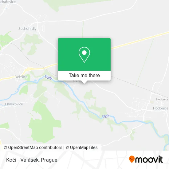 Карта Kočí - Valášek