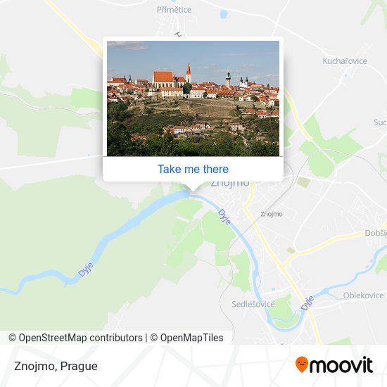 Znojmo map