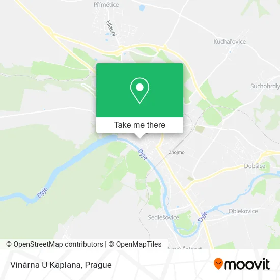 Карта Vinárna U Kaplana
