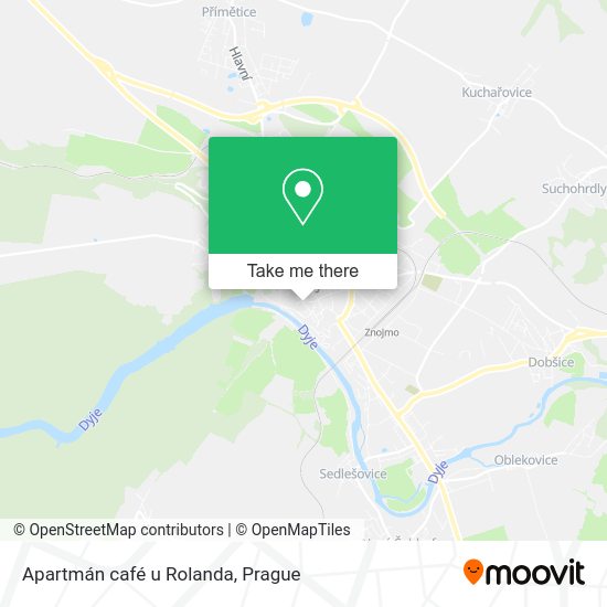 Карта Apartmán café u Rolanda