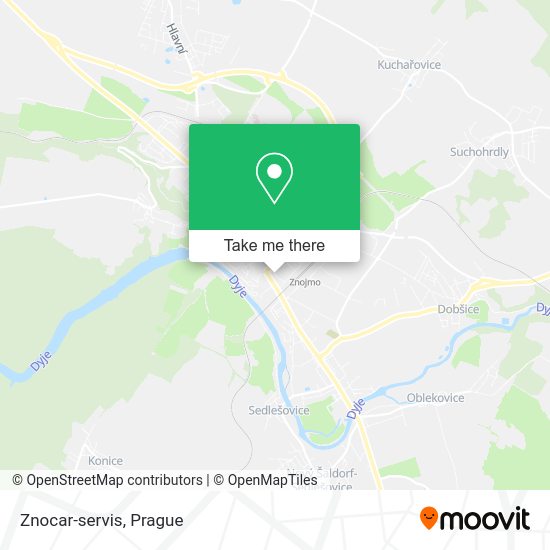 Znocar-servis map