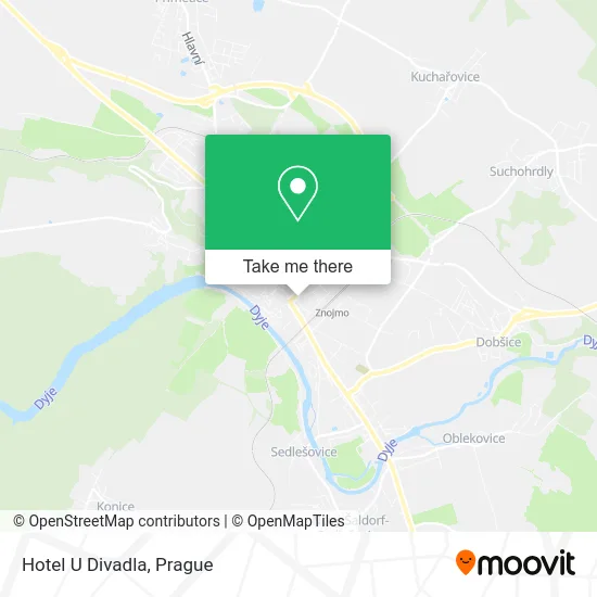 Карта Hotel U Divadla