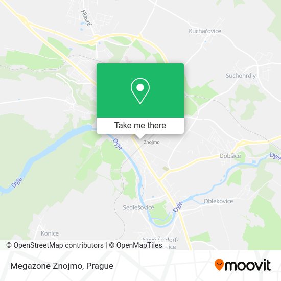 Megazone Znojmo map