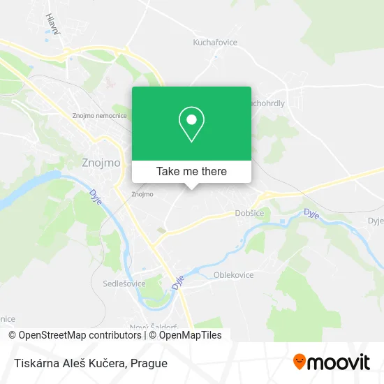 Карта Tiskárna Aleš Kučera