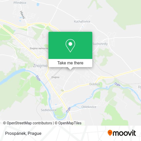 Карта Prospánek