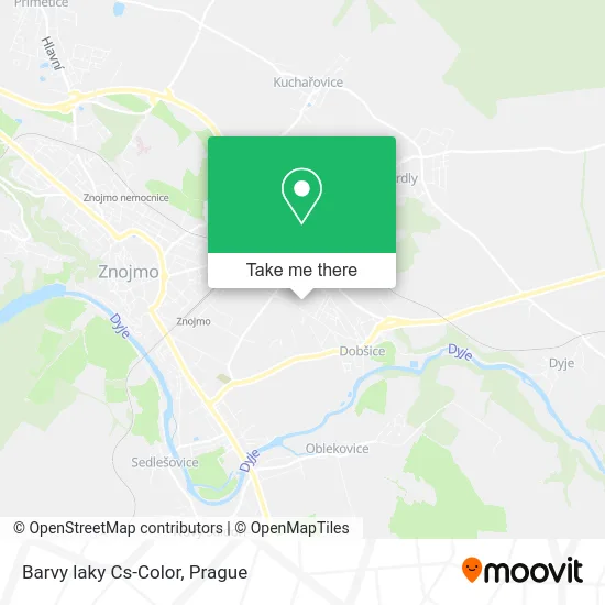 Карта Barvy laky Cs-Color