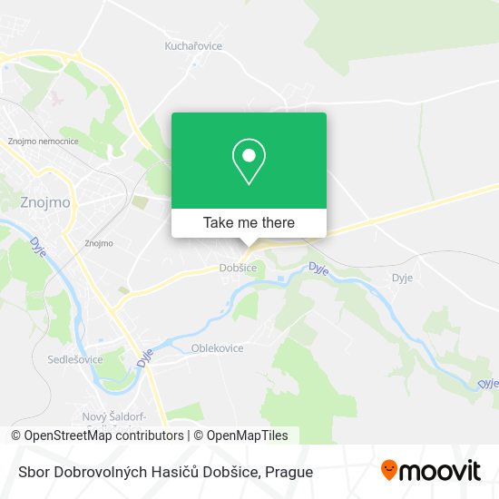 Sbor Dobrovolných Hasičů Dobšice map