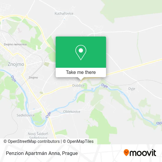 Карта Penzion Apartmán Anna