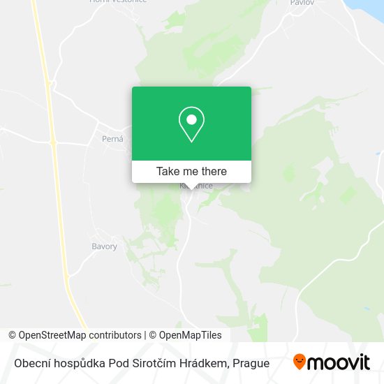 Obecní hospůdka Pod Sirotčím Hrádkem map