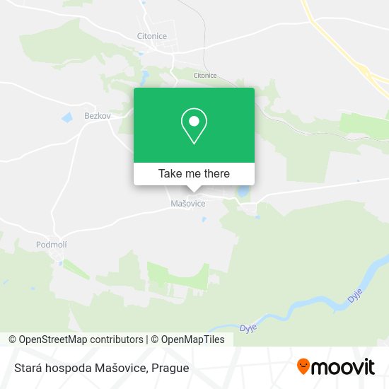 Stará hospoda Mašovice map
