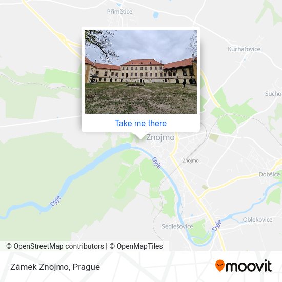 Zámek Znojmo map