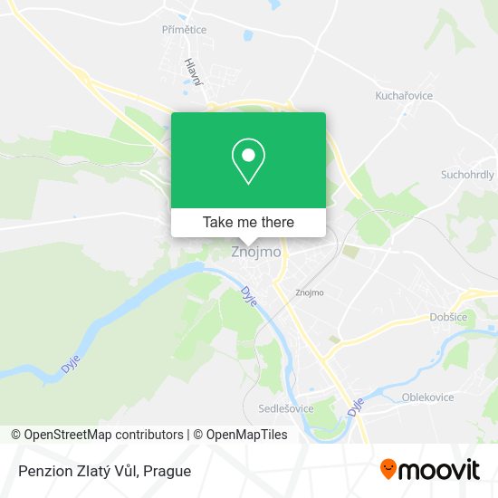 Penzion Zlatý Vůl map