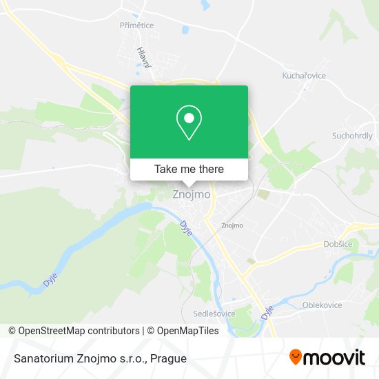 Sanatorium Znojmo s.r.o. map