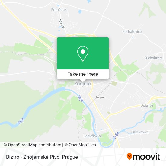 Biztro - Znojemské Pivo map