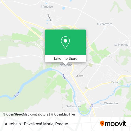 Autohelp - Pavelková Marie map