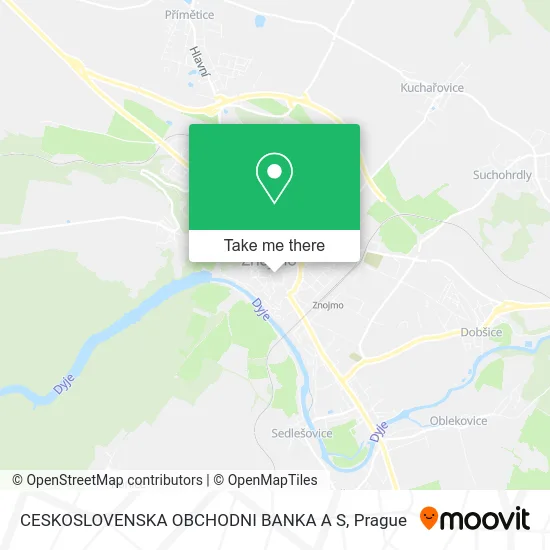 Карта CESKOSLOVENSKA OBCHODNI BANKA A S