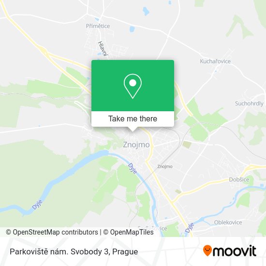 Parkoviště nám. Svobody 3 map