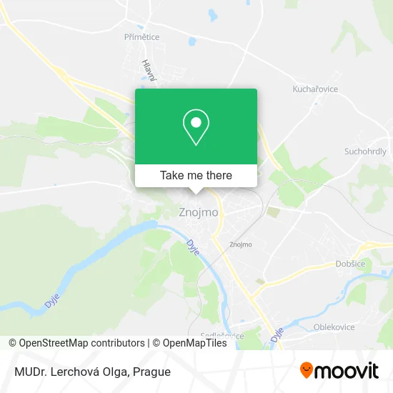 Карта MUDr. Lerchová Olga