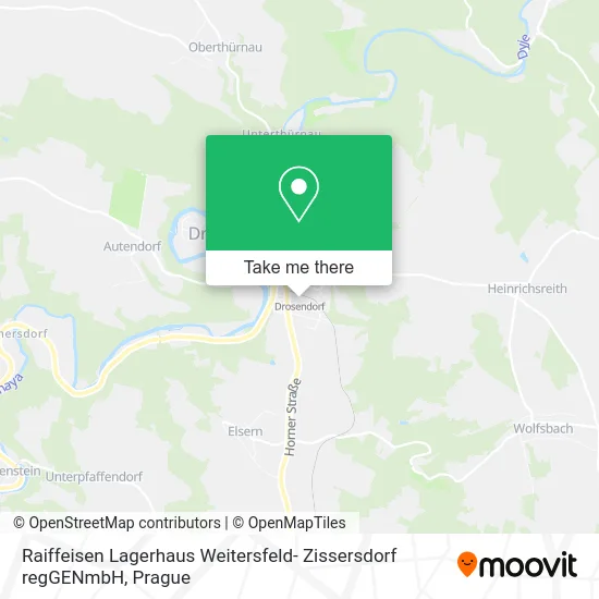 Карта Raiffeisen Lagerhaus Weitersfeld- Zissersdorf regGENmbH