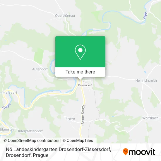 Карта Nö Landeskindergarten Drosendorf-Zissersdorf, Drosendorf