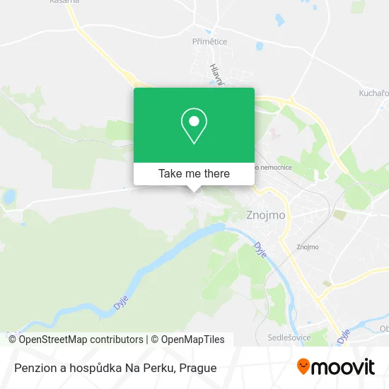 Карта Penzion a hospůdka Na Perku