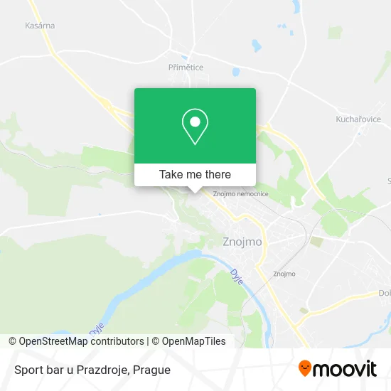 Карта Sport bar u Prazdroje