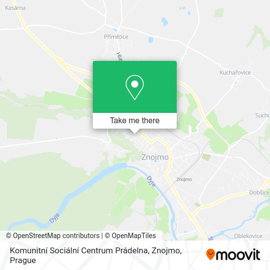 Komunitní Sociální Centrum Prádelna, Znojmo map