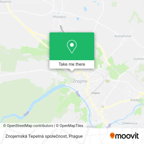 Карта Znojemská Tepelná společnost