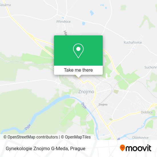 Gynekologie Znojmo G-Meda map