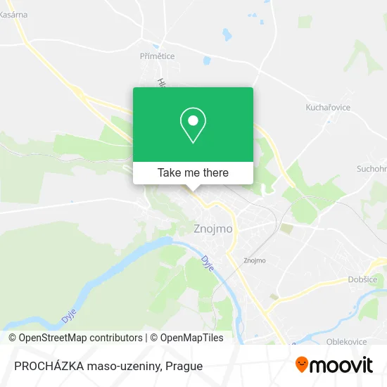Карта PROCHÁZKA maso-uzeniny