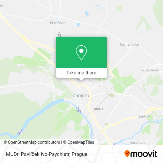 Карта MUDr. Pavlíček Ivo-Psychiatr