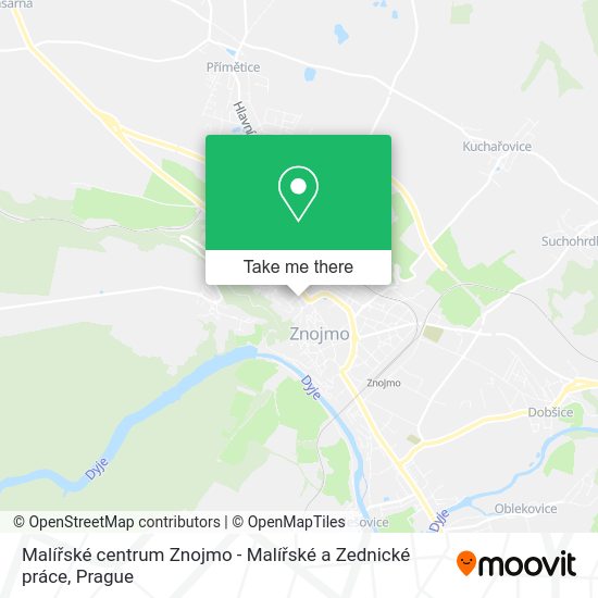 Malířské centrum Znojmo - Malířské a Zednické práce map