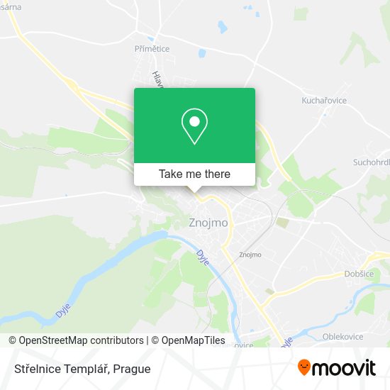 Střelnice Templář map