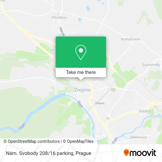 Карта Nám. Svobody 208/16 parking