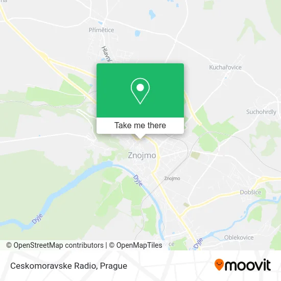 Карта Ceskomoravske Radio