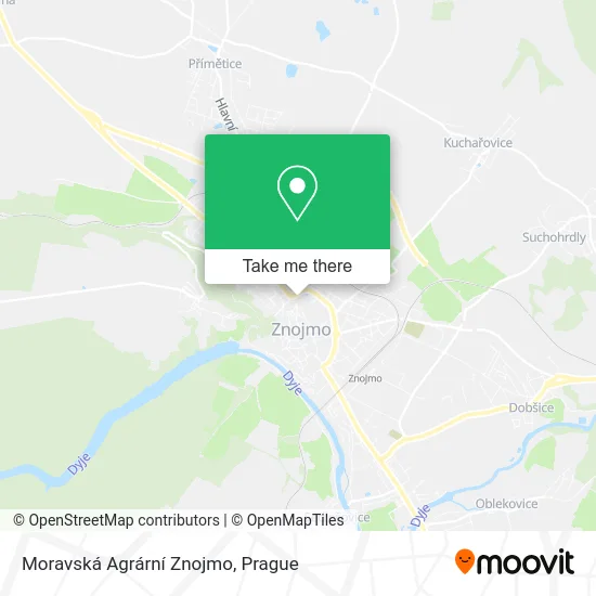 Карта Moravská Agrární Znojmo
