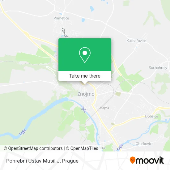 Карта Pohrebni Ustav Musil J
