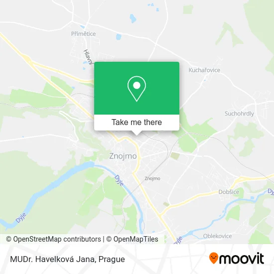 Карта MUDr. Havelková Jana