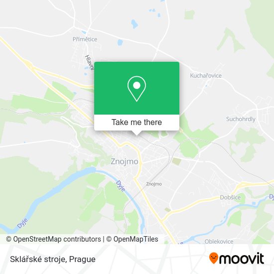 Sklářské stroje map